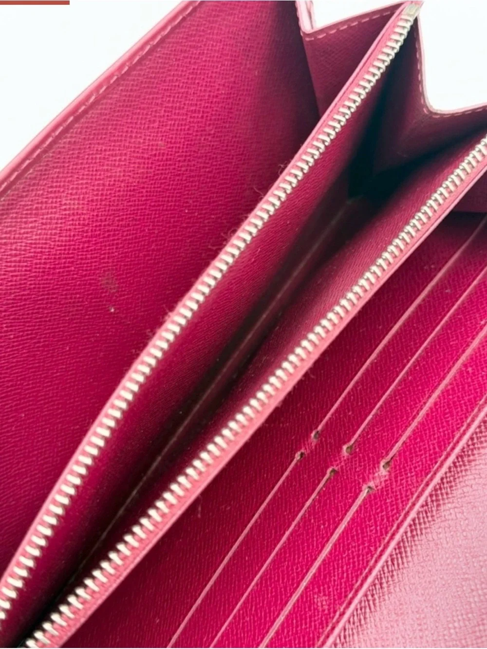 Louis Vuitton Magenta Epi Leather Long Wallet